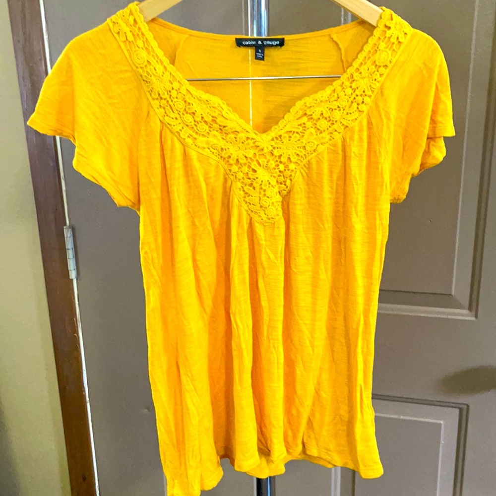 Cable & Gauge Yellow Top